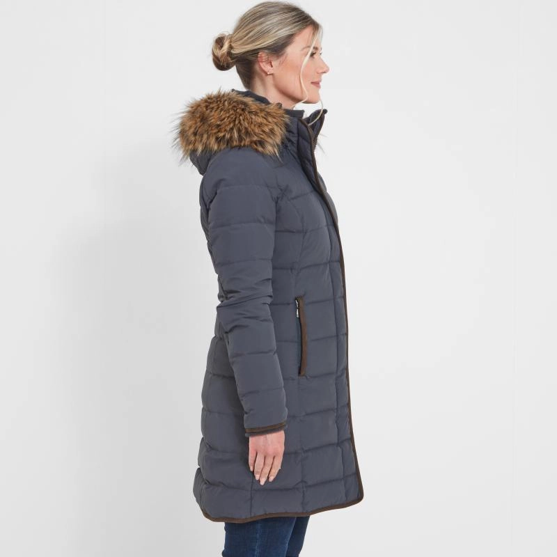 Schoffel Mayfair Ii Ladies Down Coat - Gunmetal Grab It Now MustHave Deal