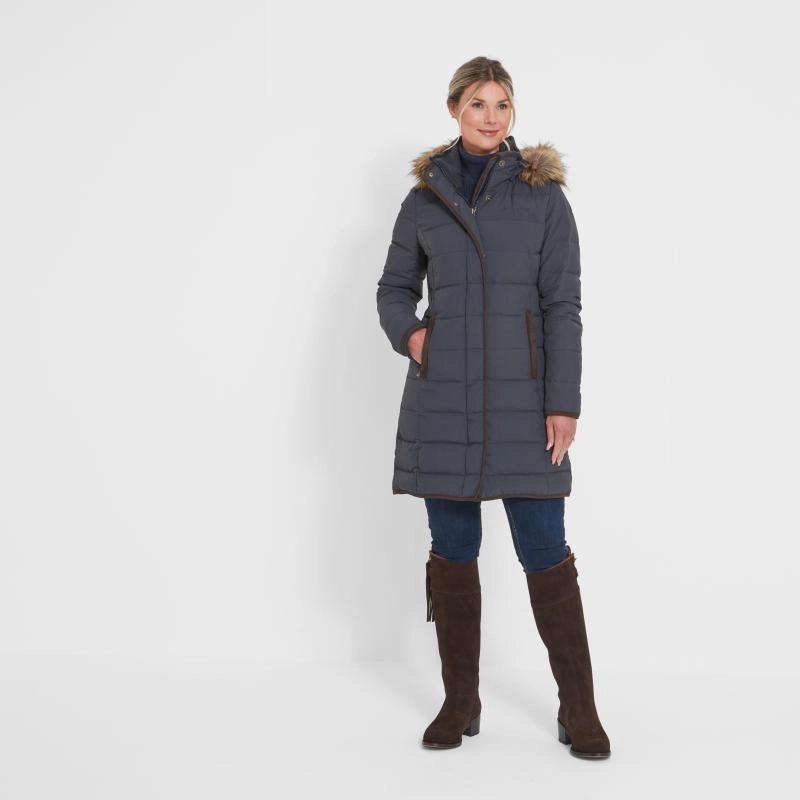 MustHave Deal Schoffel Mayfair Ii Ladies Down Coat - Gunmetal