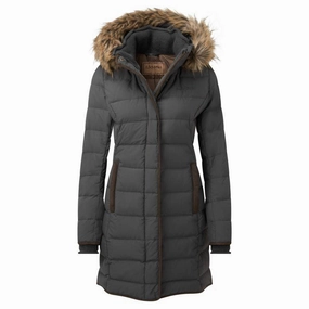 Schoffel Mayfair Ii Ladies Down Coat - Gunmetal Hot Offer Inside Mega Sale Now