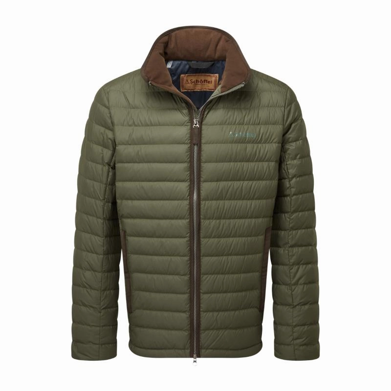 Exclusive Online Deal Schoffel Mens Hallaton Down Jacket - Woodland