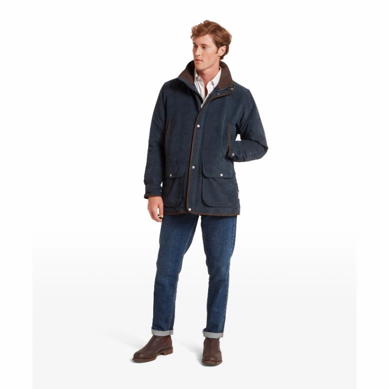 Gift Sale Event Schoffel Oundle Venturi Mens Waterproof Country Coat - Carbon Navy