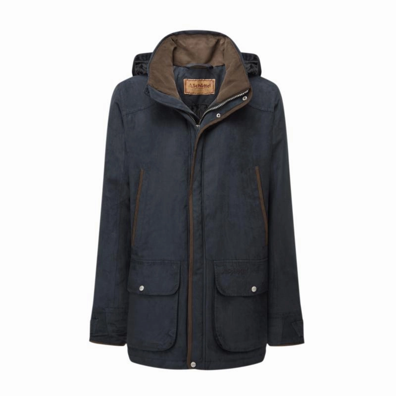 MustHave Deal Schoffel Oundle Venturi Mens Waterproof Country Coat - Carbon Navy