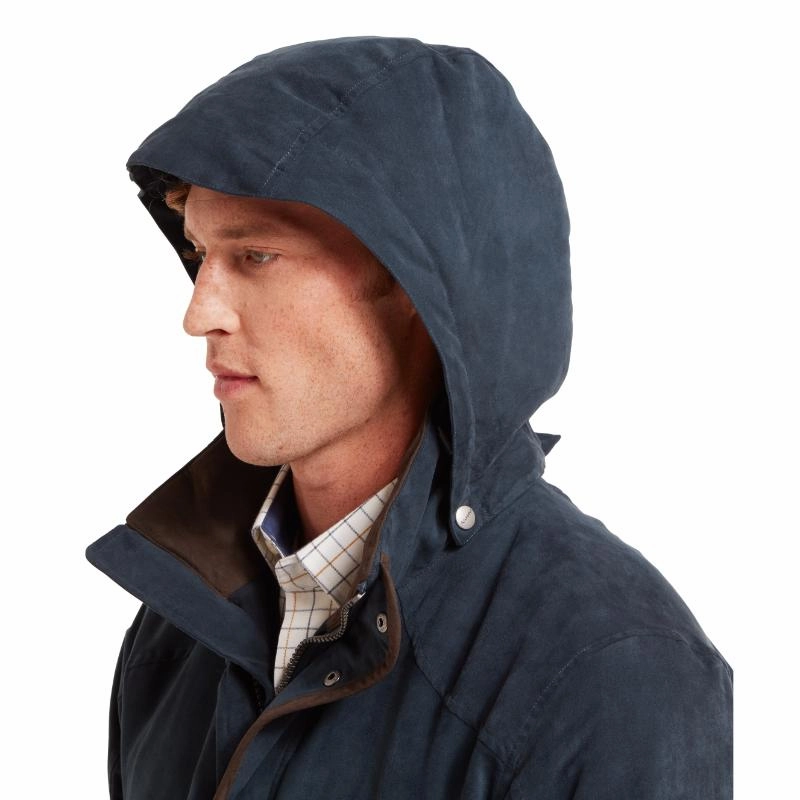 Schoffel Oundle Venturi Mens Waterproof Country Coat - Carbon Navy Biggest Savings Now