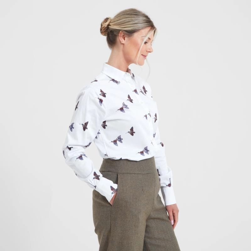 Schoffel Owen Williams Ladies Shirt - Woodcock Print Save Today Event Steal Todays Offer