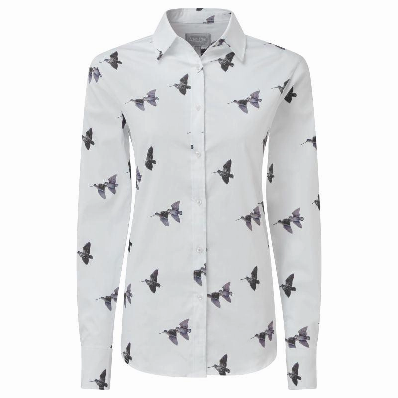 Daily Hot Deal Schoffel Owen Williams Ladies Shirt - Woodcock Print