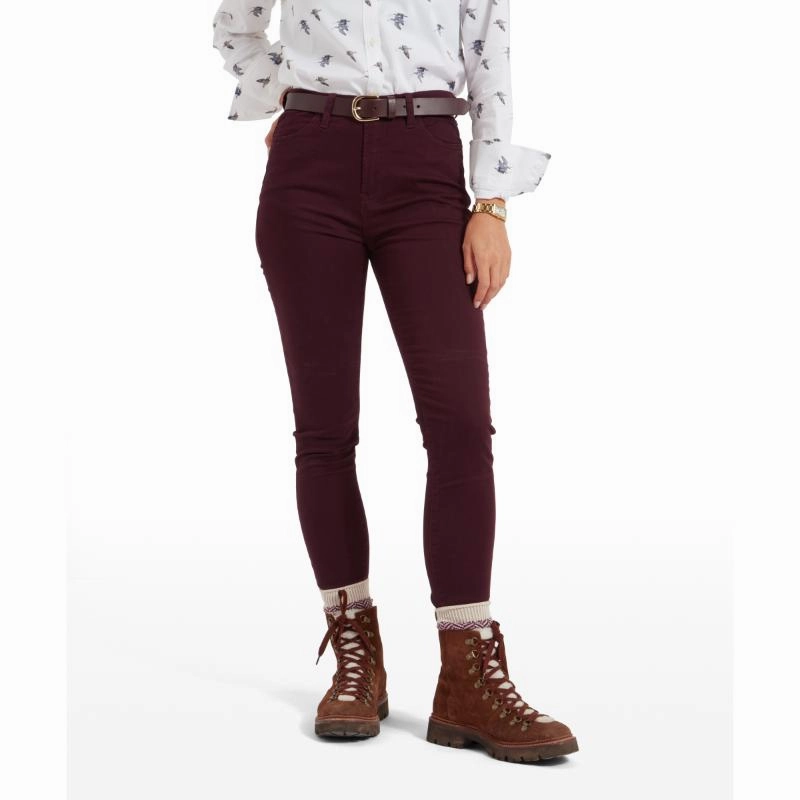 Schoffel Poppy Ladies Jean - Deep Plum Hot Picks Today