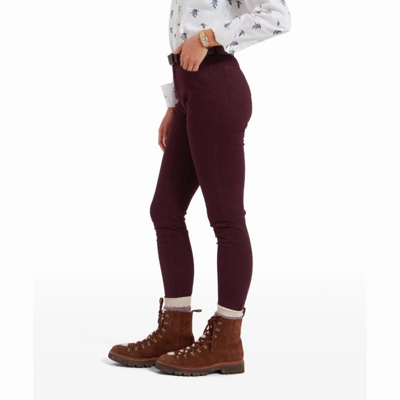 Trending Savings Now Grab Save Today Schoffel Poppy Ladies Jean - Deep Plum