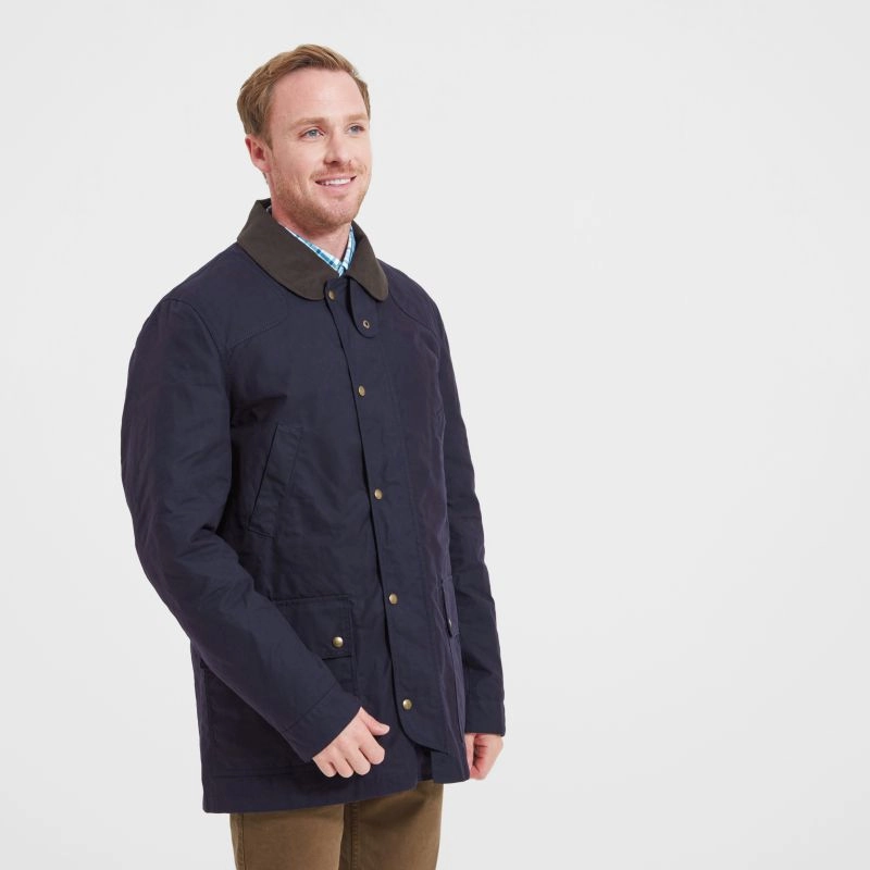 Trending Deals Today Schoffel Preston Mens Wax Jacket - Navy