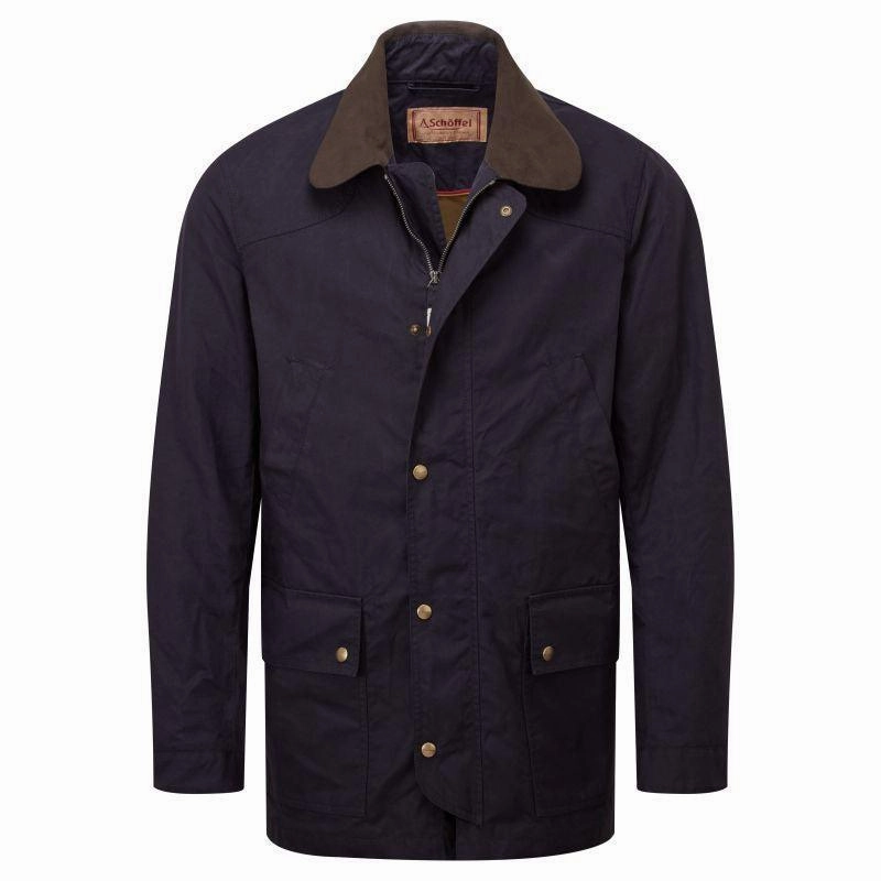 Schoffel Preston Mens Wax Jacket - Navy Price Drop Alert Hot Savings Alert