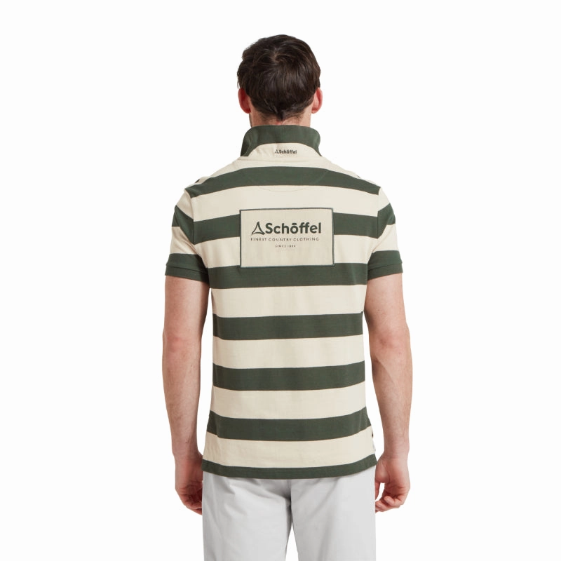 Hot Discount Deal Today Only Savings Schoffel St Ives Heritage Mens Polo Shirt - Green Stripe