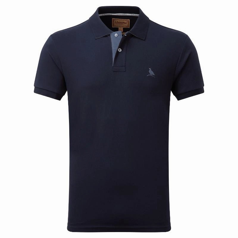 Exclusive Online Discount Schoffel St Ives Jersey Mens Polo Shirt - Dark Navy