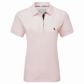 Hot Offer Inside Schoffel St Ives Tailored Ladies Polo Shirt - Pale Pink