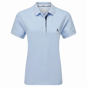 Special Surprise Sale Flash Offer Today Schoffel St Ives Tailored Ladies Polo Shirt - Sky Blue
