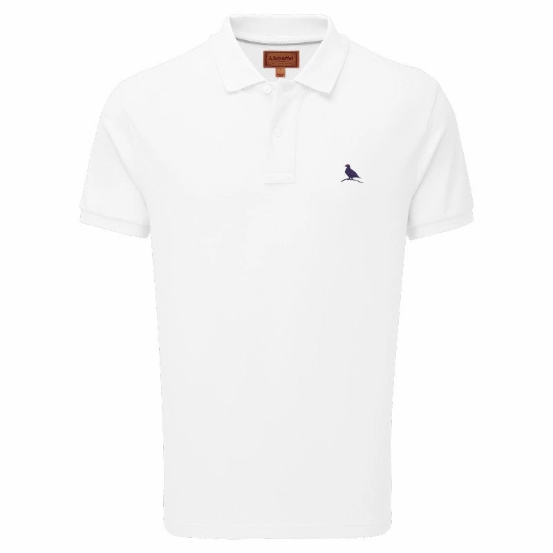 Schoffel St Ives Tailored Mens Polo Shirt - White Clearance Blowout