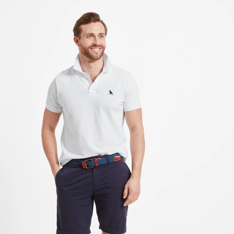 Trending Today Steal Schoffel St Ives Tailored Mens Polo Shirt - White