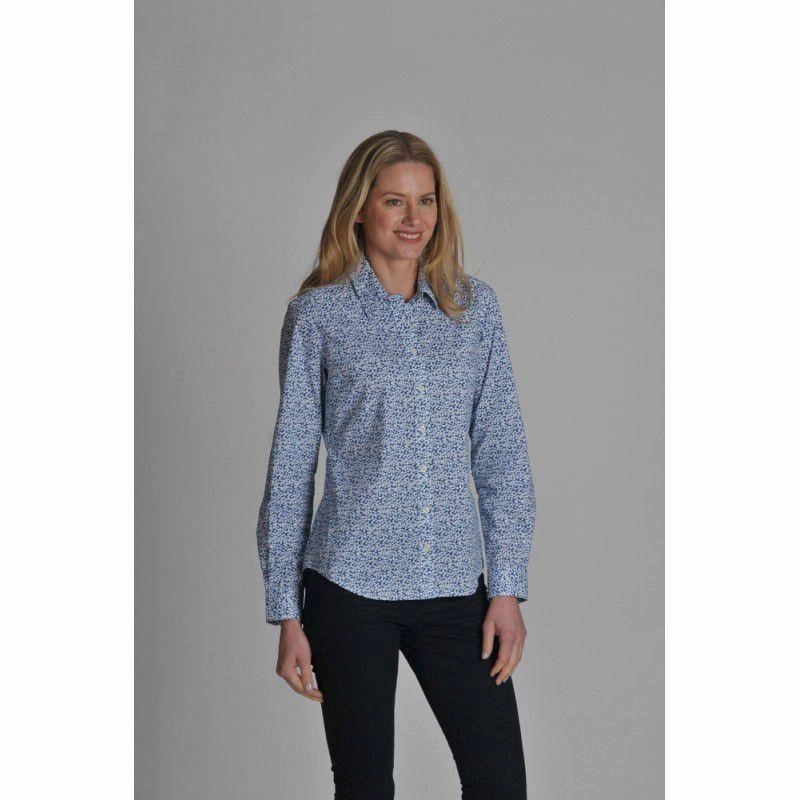 Dont Miss This Offer Schoffel Suffolk Ladies Cotton Shirt - Navy Floral