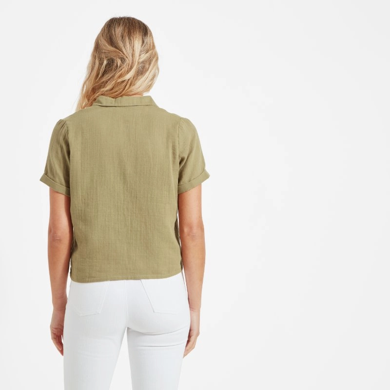Deal of the Day Schoffel Summerfield Ladies Shirt - Light Khaki Green