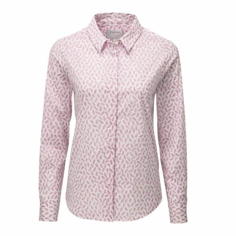Big Price Drop Schoffel Sunningdale Ladies Shirt - Barley Raspberry