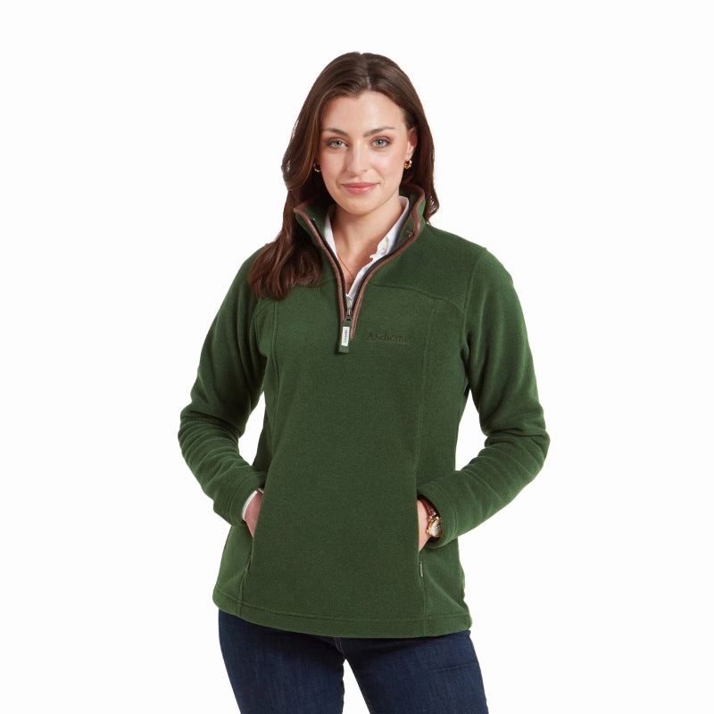 Schoffel Tilton Ladies 1/4 Zip Fleece - Forest Flash Deal Alert Clearance Sale Now