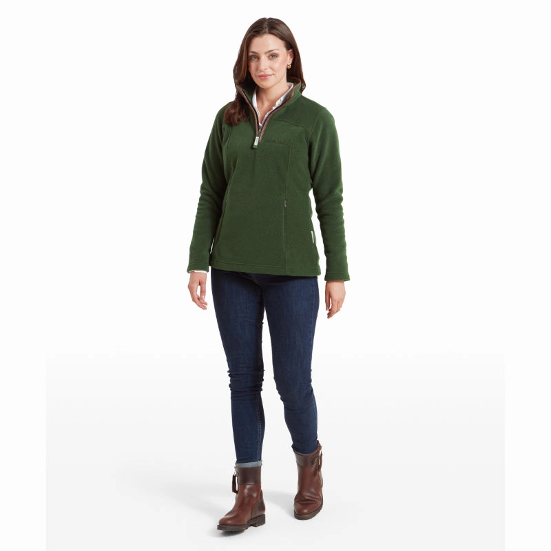 Schoffel Tilton Ladies 1/4 Zip Fleece - Forest Hot Offer Ending Soon