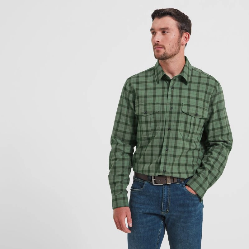 Schoffel Tollymore Utility Mens Shirt - Loden Green Online Exclusive Offer Trending Today Steal