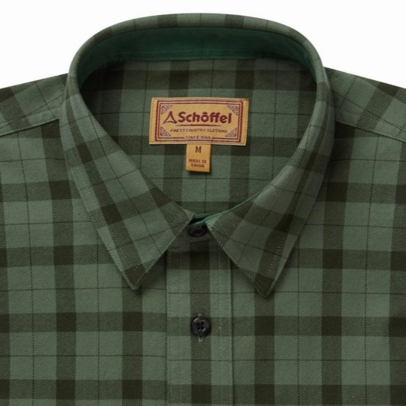Schoffel Tollymore Utility Mens Shirt - Loden Green Flash Deal Today Today Only Steal
