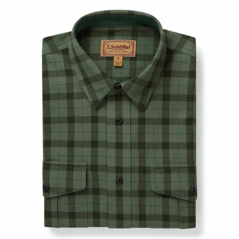Trending Offer Today Grab Todays Deal Schoffel Tollymore Utility Mens Shirt - Loden Green
