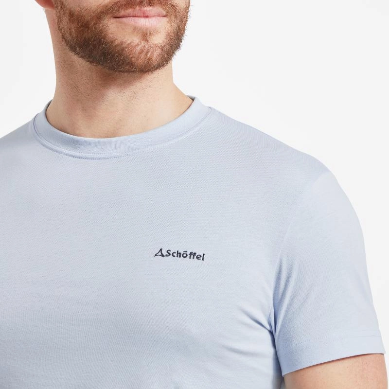 Schoffel Trevone Mens T-Shirt - Sky Blue GiftWorthy Sale