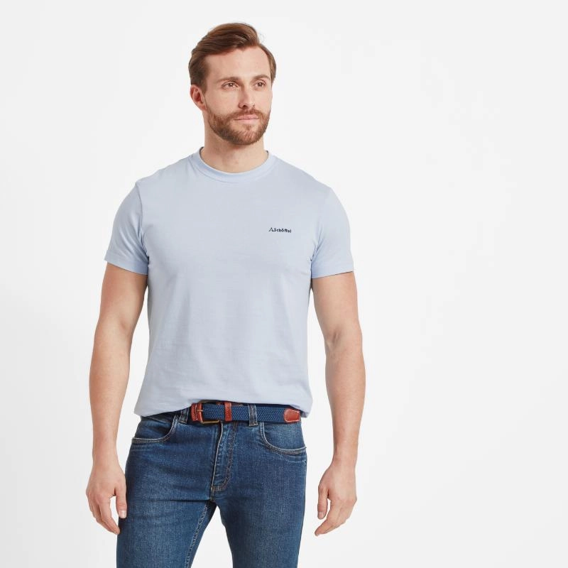 Schoffel Trevone Mens T-Shirt - Sky Blue Save More Online Mega Hot Offer