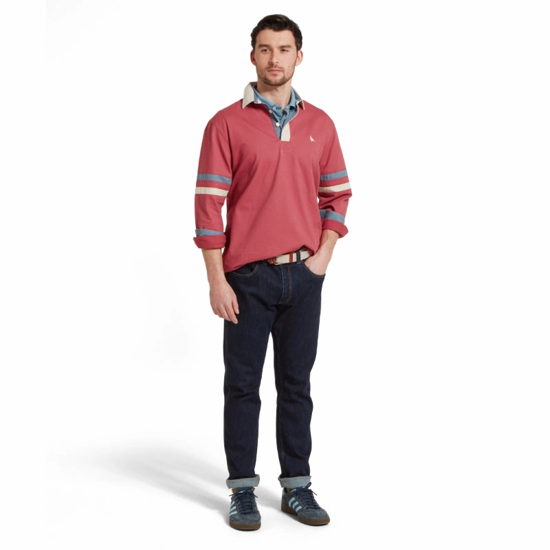 Limited Stock Deals Deal of the Day Schoffel Truro Mens Deck Shirt - Slate Red