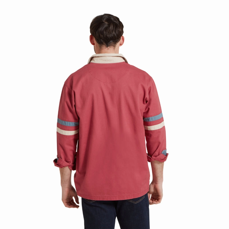 Shop Now Save Schoffel Truro Mens Deck Shirt - Slate Red
