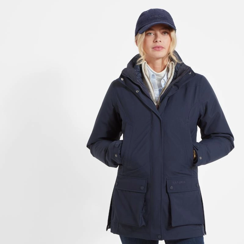 Hot Sale Frenzy Shop Hot Deals Schoffel Uppingham 3 In 1 Venturi Waterproof Ladies Coat - True Navy
