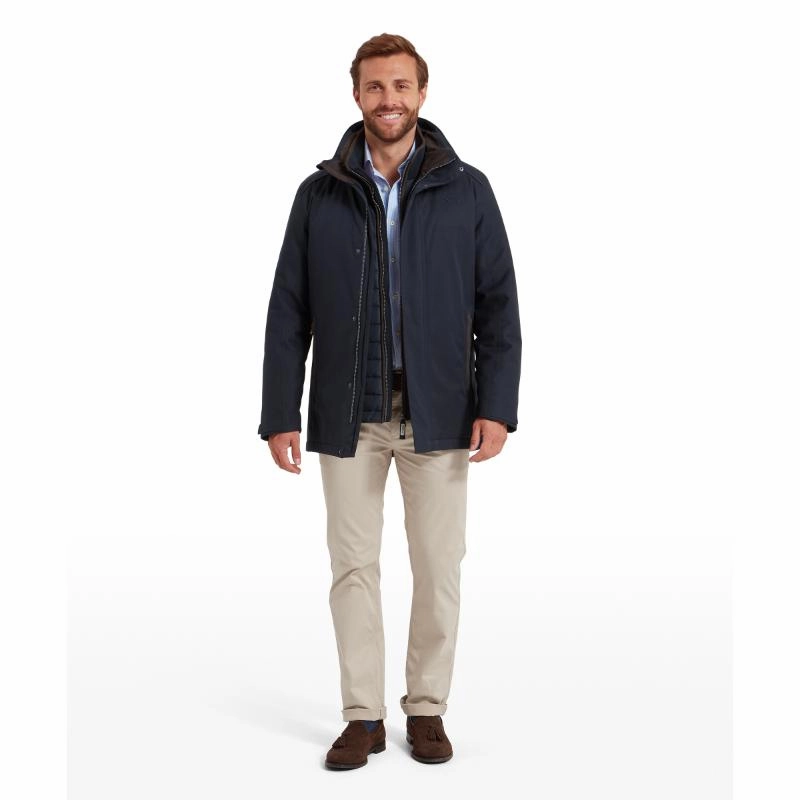 Schoffel Whitton Primaloft Mens Venturi Waterproof Coat - Navy Instant Hot Deal Online Deal Frenzy