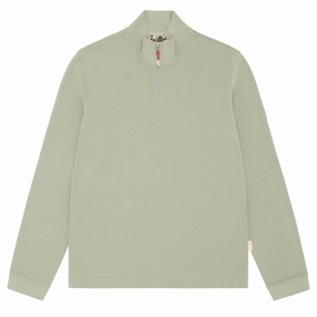 Sealskinz Forncett Long Sleeve Top With Half Zip Green Shop Grab Savings