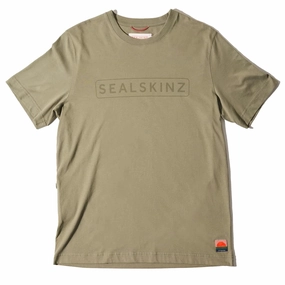 Last Chance Offer Sealskinz Litcham Icon Uv Protection Tee Green