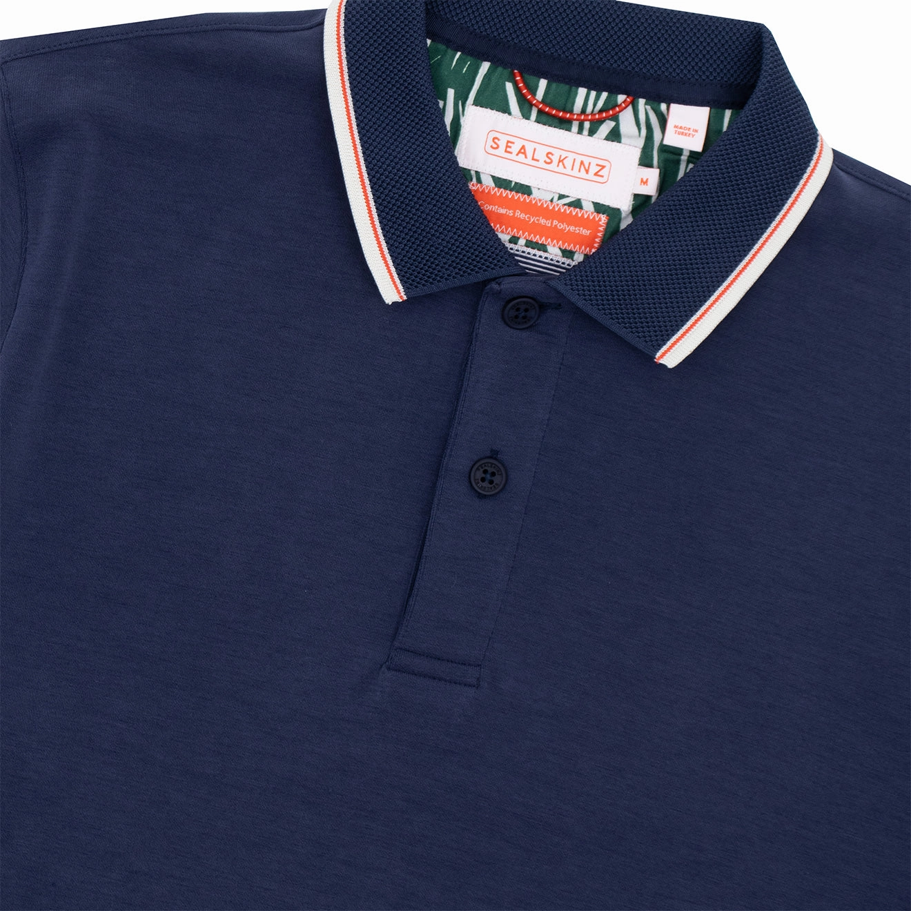 Special Surprise Sale Sealskinz Stalham Polynosic Tipped Collar Polo Shirt Navy