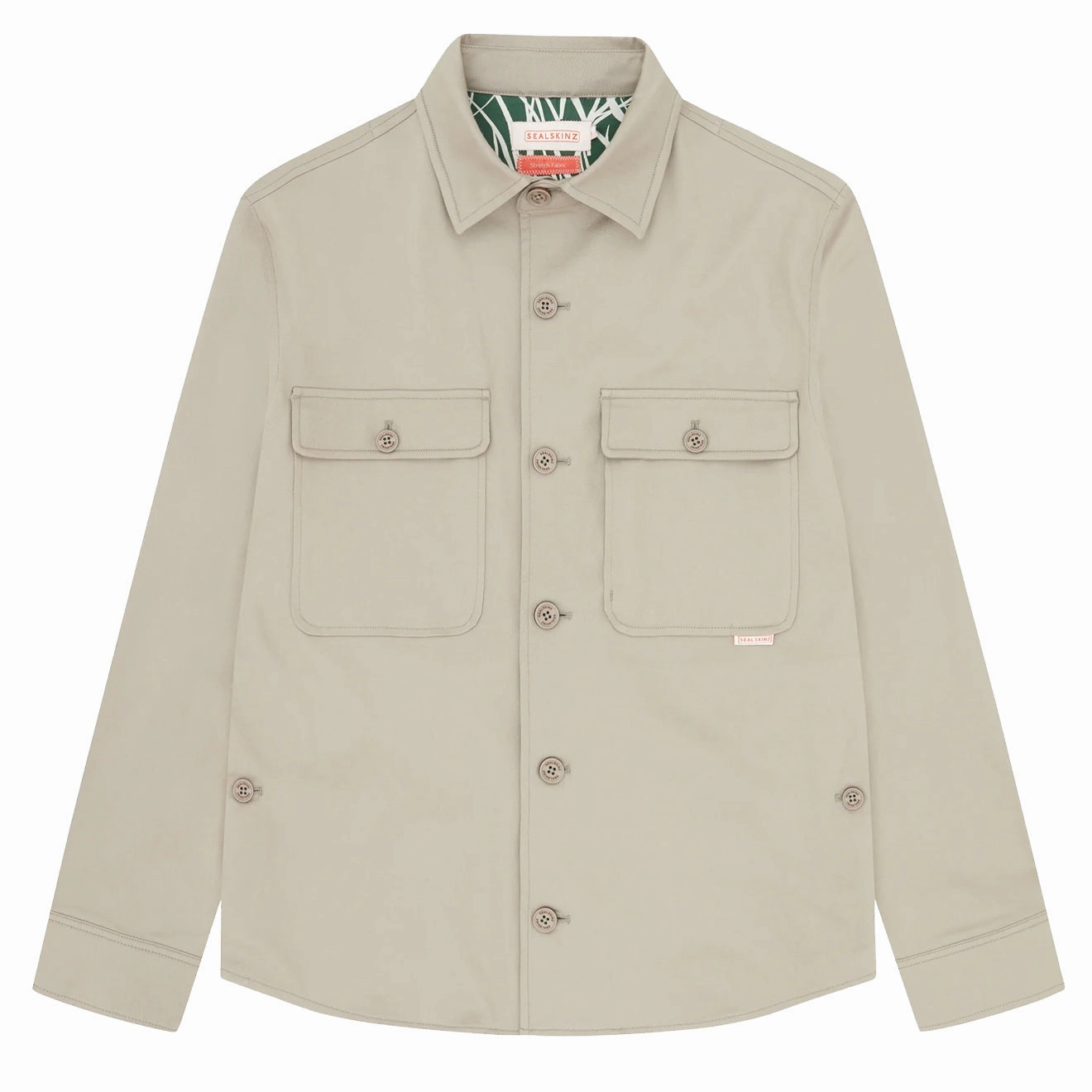 Best Deal Today Trending Offer Today Sealskinz Whissonsett Water Repellent Buttoned Shirt Stone