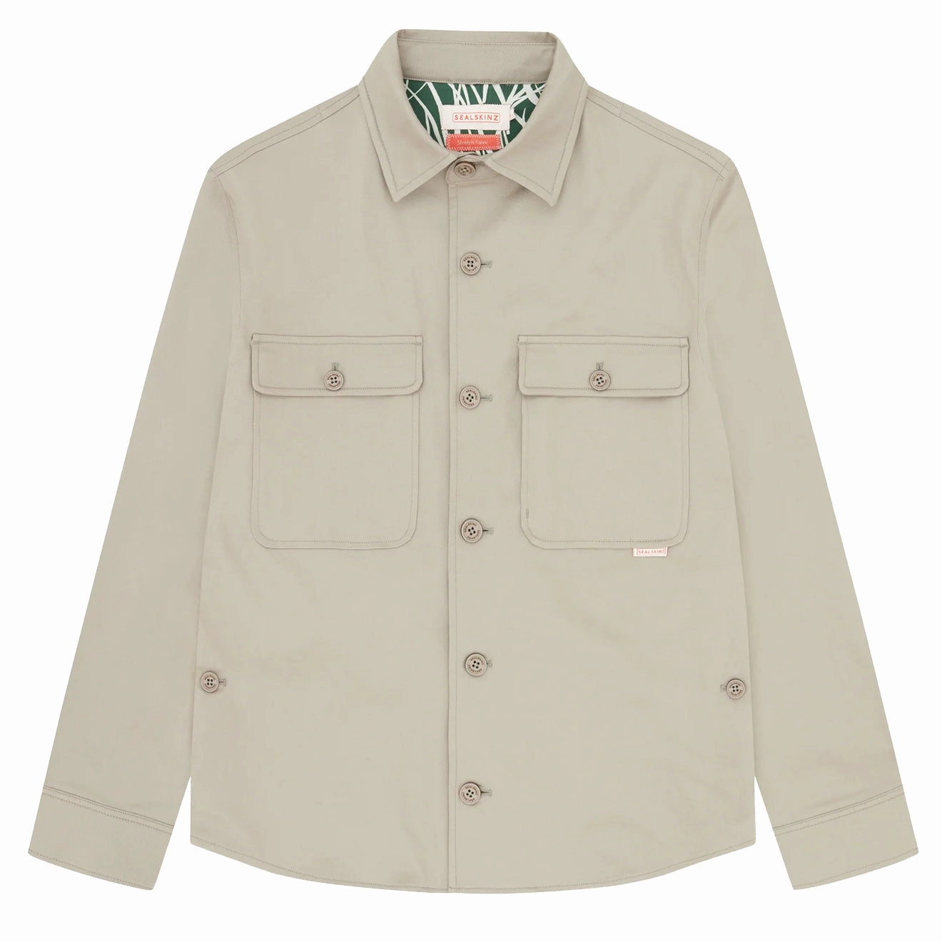 Sealskinz Whissonsett Water Repellent Buttoned Shirt Stone Hot Savings Alert