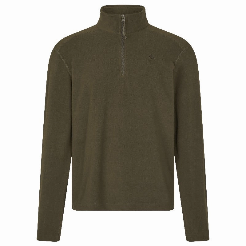 Seeland Benjamin Mens 1/4 Zip Fleece Jumper - Pine Green Flash Sale Alert Now