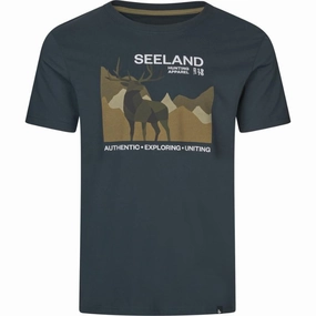 Seeland Fragment Mens T-Shirt - Dark Blue Hot Offer Frenzy