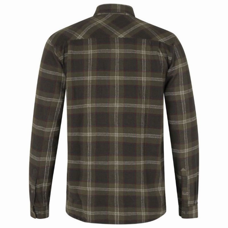 Online Deal Frenzy Shop Smart Deals Seeland Glen Flannel Mens Shirt - Pine Green Check