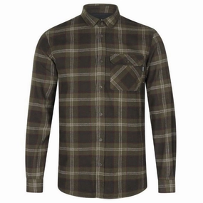 Seeland Glen Flannel Mens Shirt - Pine Green Check Save Today Only Dont Wait Save
