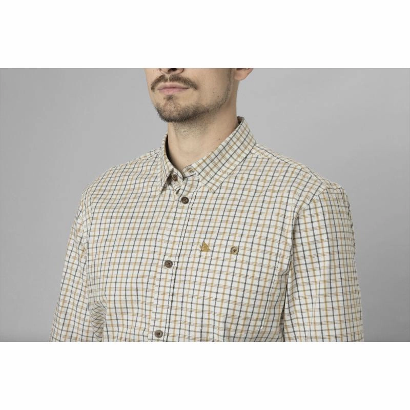 Seeland Oxford Mens Shooting Shirt - Classic Blue/Classic Brown Check Flash Pick Today Exclusive Holiday Deal