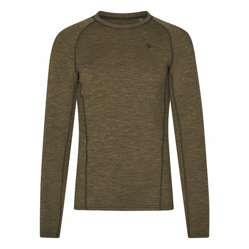 Big Clearance Event Seeland Peak Aia Long Sleeve Ladies T-Shirt - Military Olive Melange