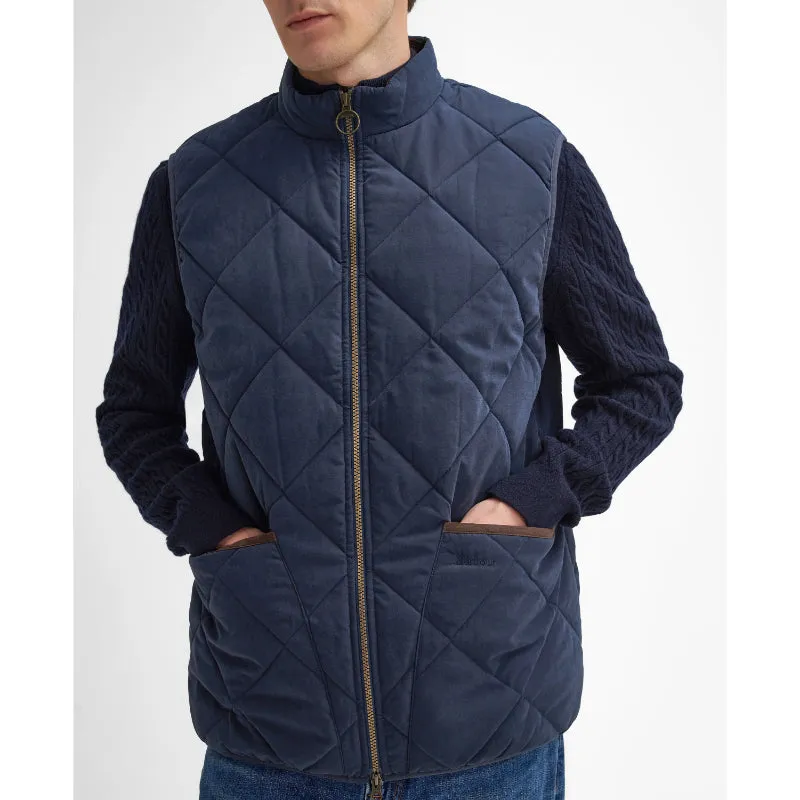 Barbour Country Liddesdale Quilted Mens Gilet - Navy Hot Clearance Now Hot Price Drop