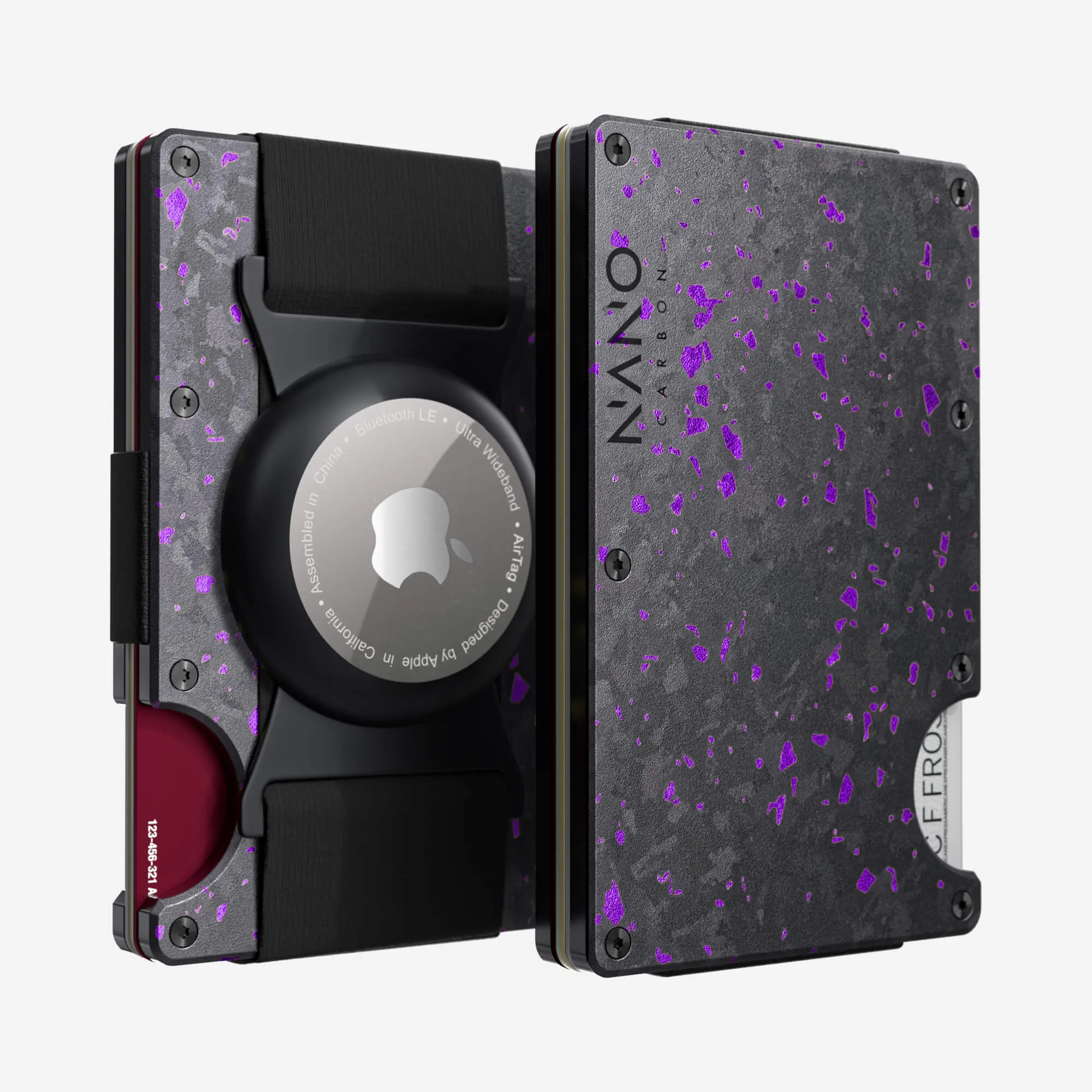 Flash Sale Alert Now Airtag Cash Strap Wallet (Nero/Viola)