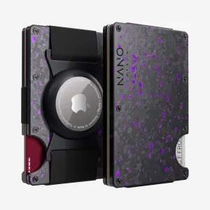 Flash Sale Alert Now Airtag Cash Strap Wallet (Nero/Viola)