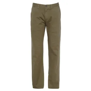Dont Miss Big Savings Perfect Gift Sale Barbour Washed Stretch Twill Tailored Fit Mens Trousers - Olive