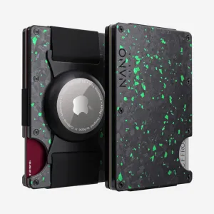 Airtag Cash Strap Wallet (Nero/Verde) Dont Miss This Steal