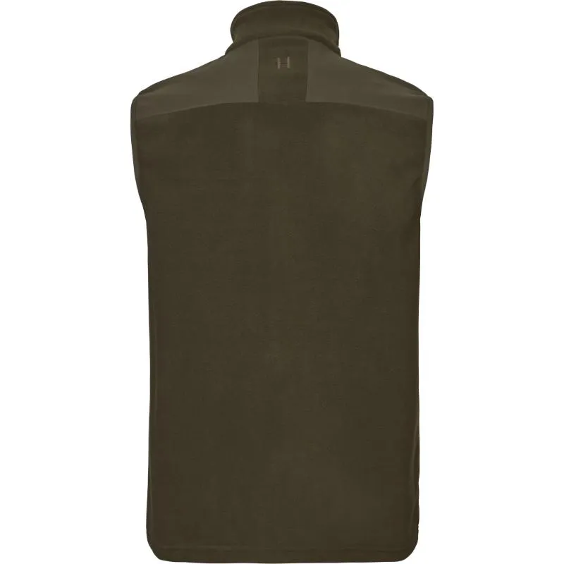 Clearance Sale Harkila Fjell Mens Fleece Waistcoat - Hunting Green/Willow Green